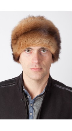 Polecat fur hat